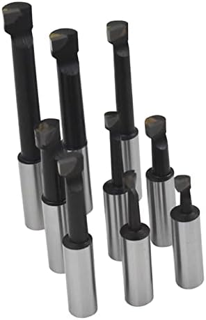 2In Boring Head Set, 9-Pack Carbide Boring Bar Set, R8 Shank 1/2In Milling Milling Machine Accessories