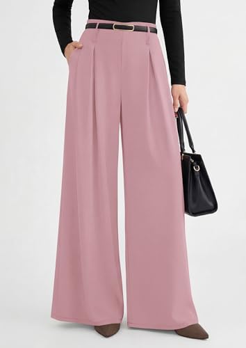 PRETTYGARDEN Womens Wide Leg Dress Pants Flowy Trousers