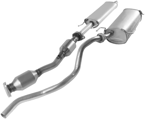 Catalytic with Resonator and Muffler Kit Compatible with Nissan Sentra 1.8L 2013 2014 2015 2016 2017 2018, Includes Gasket, Clamp, and Spring Bolt Kit