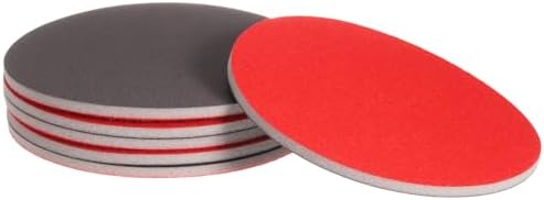 uxcell 6pcs 600 Grit Sanding Sponge 6 Inch Hook and Loop Sponge Sanding Disc Wet/Dry for Car Wood Drywall Metal