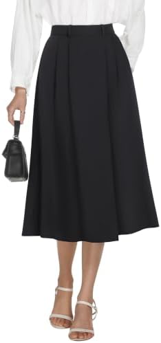 Casly Lamiit A-Line Midi Skirts for Women Business Skirt