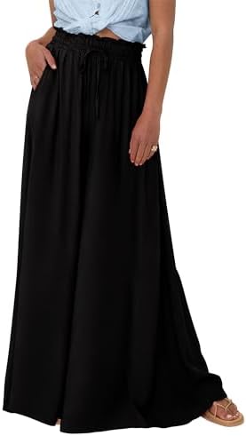 BTFBM Wide Leg Flowy Palazzo Pants for Women