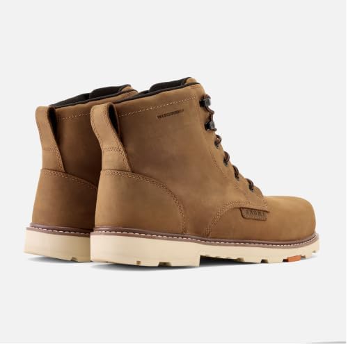 BRUNT Sullivan (Comp Toe) - 6" Waterproof Composite Toe Work Boot - EH Rated - Slip + Oil Resistant - Heat-Resistant Sole - 90-Degree Heel - Adjustable