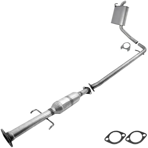 Northeastern Exhaust | Stainless Steel Resonator, Intermediate Pipe and Muffler Exhaust System Kit Compatible for Hyundai Sonata 2006-2008 2.4L | Free Gakets and Clamp Included