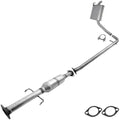 Northeastern Exhaust | Stainless Steel Resonator, Intermediate Pipe and Muffler Exhaust System Kit Compatible for Hyundai Sonata 2006-2008 2.4L | Free Gakets and Clamp Included