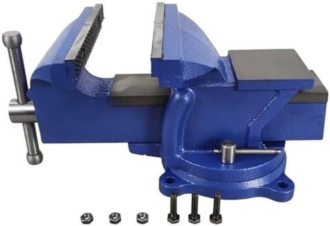 8 Inch Milling Machine Vise Bench Clamp Vise with 360°Flexible Swivel Locking Base High Precision Milling Machine Bench Vise Industrial Grade Vise