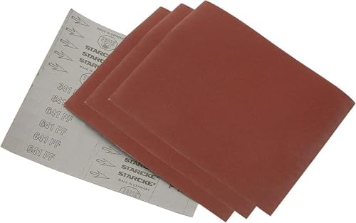 Starcke Premium Cloth Aluminum Oxide Sandpaper Sheets 9 x 11 Inch - for Metal and Wood Hand Sanding (50, 80 Grit)