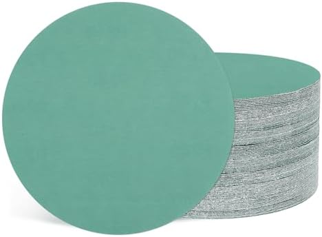 50Pcs Sanding Discs 6In 240Grit Hook and Loop Sandpapers Green