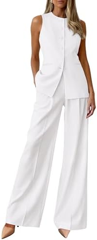 PRETTYGARDEN Women's 2 Piece Sets Business Casual Outfits