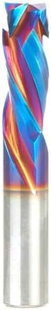 Amana Tool Spektra Extreme Tool Life Coated Solid Carbide CNC Compression Spiral Router Bit, 48324-K, 12mm D x 32mm CH x 12mm Shank x 75mm L 3 Flute