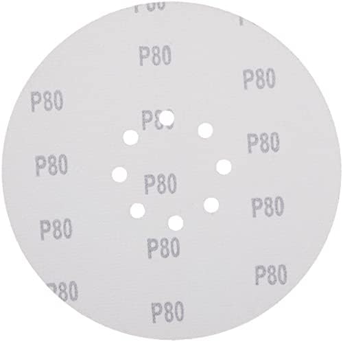 WEN 6369SP80 80-Grit Hook and Loop 9-Inch Drywall Sander Sandpaper, 10-Pack
