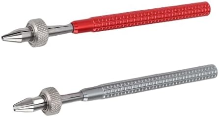 Aramox Pin Vise Set Metal Hand Drill for Watch Repair Maintenance 2Pcs for All Watch Types Metal