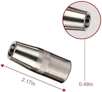 5-PK MIG Gun Nozzle KP2742-1-50F 1/2 fits Lincoln Magnum PRO 250L 300L 250A / 350A guns part