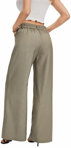 FUNYYZO Wide Leg Dress Pants for Women Work Slacks Business Casual Outfits