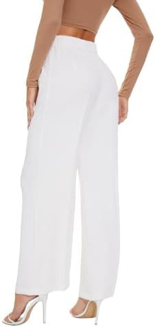KICZOY Women Casual Wide Leg Dress Pants High Waist Lightweight Flowy Pants