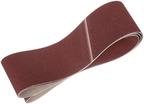 HARFINGTON 6 x 89 Inch Sanding Belts, 4 Pcs 100 Grits Aluminum Oxide