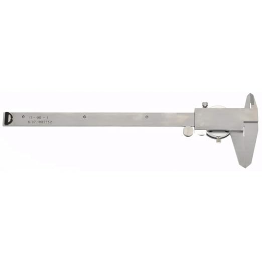 SPI 17-966-3 Dual Scale Inch Metric Dial Caliper: 0" to 8" (0 to 200mm) Range