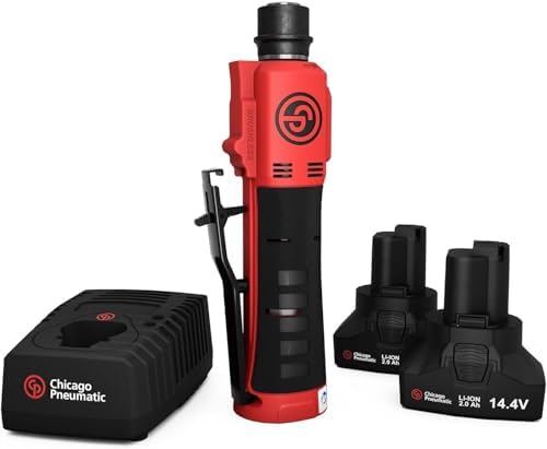 Chicago Pneumatic CP8323KNA - Kit - Cordless Tire Buffer, 7/16 Inch Hex Quick Change, 2-Speed, 14.4 V / 2.0 Ah, Li-ION, 2 Batteries + Charger, 200 W - 1200 / 2500 RPM