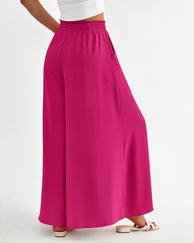 BTFBM Wide Leg Flowy Palazzo Pants for Women