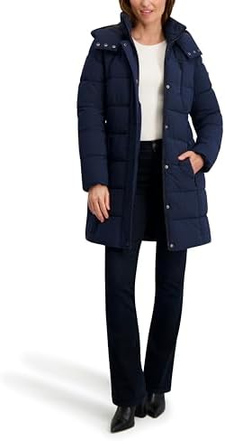 Nautica Women's Heavyweight Stretch Puffer Jacket