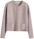 ANRABESS Women's Button Down Cropped Striped Cardigan Sweaters