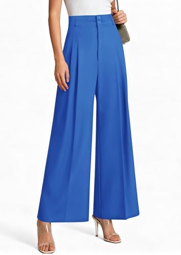 PRETTYGARDEN Women's High Waisted Wide Leg Dress Pants