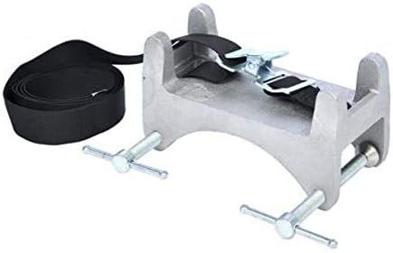 Talboys - 970035 712 Aluminum Heavy-Duty Cylinder Bench Clamp with Strap, 3.25" Length x 6" Width x 4.5" Height, 4" to 14" Cylinder Holding Size