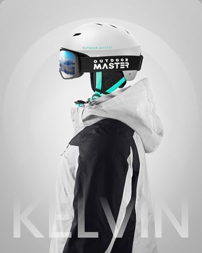 OutdoorMaster Kelvin Ski Helmet - Snowboard Helmet for Men, Women & Youth
