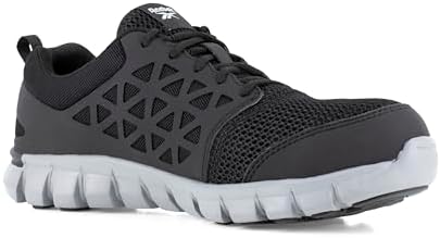 Reebok Men's Rb4041 Sublite Cushion Safety Toe Athletic Work Shoe Black