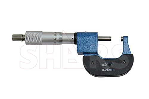 Shars 0-25mm Digit Outside Micrometer 303-2402 New !)