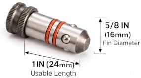 Teche 5/8" Quick-Release Ball Lock Pins for Modular Welding Fixture Tables (4-Pack)