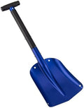 Matte Blue Aluminum 4-Piece Collapsible Snow Shovel Lightweight Portable Emergency Shovel for Car Camping(Extension Rod)