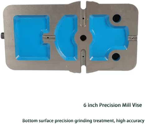 6 Inch Mill Vise without Base, Milling Machine Vise, Fit for CNC, Machining Centers