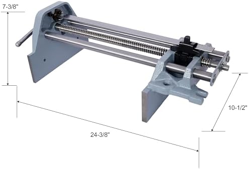 10.5 Inch Jaw Width Quick Release Woodworking Vise Heavy Duty Metal Cast Iron Workholding Clamp Tool for Woodworking and Carpentry GRAY