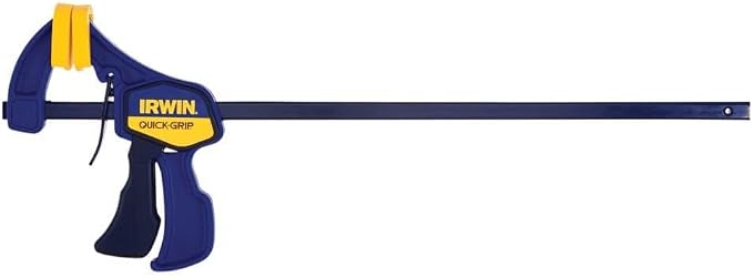 IRWIN QUICK-GRIP Bar Clamp, One-Handed, Mini, 12-Inch (1964744), Blue