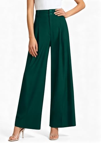 PRETTYGARDEN Women's High Waisted Wide Leg Dress Pants
