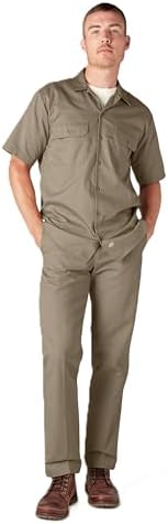 Dickies Men’s Short Sleeve Work Shirt – Durable Twill Button Down Shirts for Men, Lightweight Uniform for Daily Wear