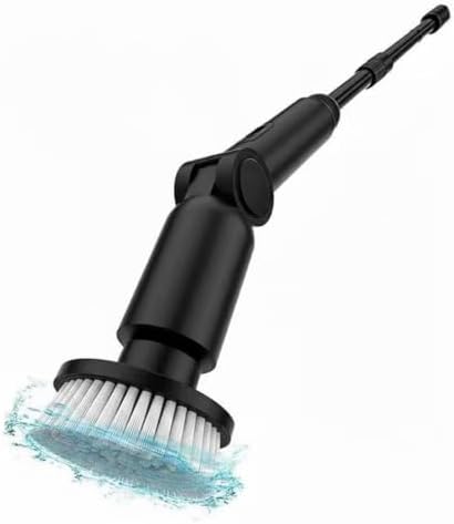 Wireless Electric Spin Scrubber Adjustable Handle Waterproof Cleaning Brush