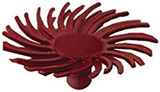 Dedeco Sunburst Radial Bristle Discs - 1/2” (12mm) Dia, Snap On, TC Bristles - Cleaning Buffer Polisher Rotary Tool Accessories, Standard 220 Grit, Red Aluminum Oxide - 30 Piece Per Pack