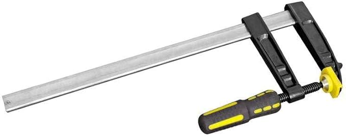 FORGE 24" F Clamp Soft Grip Bar Clamp for Woodworking, Heavy Duty Long Wood Clamp for Carpentry, Adjustable Clamp Tool with Protective Pads