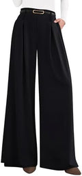 PRETTYGARDEN Womens Wide Leg Dress Pants Flowy Trousers