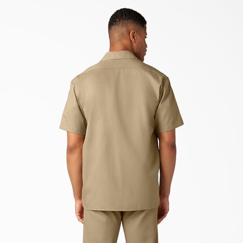 Dickies Men’s Short Sleeve Work Shirt – Durable Twill Button Down Shirts for Men, Lightweight Uniform for Daily Wear