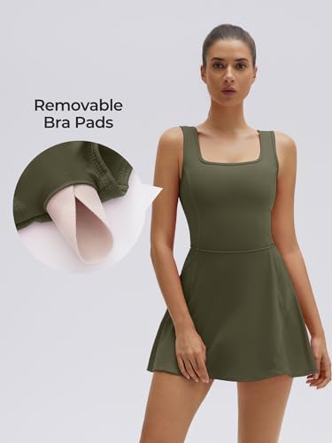 SUUKSESS Tennis Dress with Shorts Underneath Easy Peasy Athletic Dresses