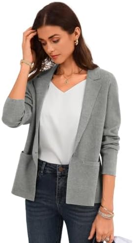 GRACE KARIN Womens Sweater Blazer Jackets Business Casual Work Cardigan