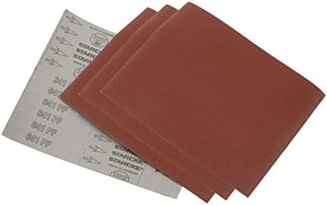 Starcke 25 Pack STARCKE 9” x 11” 80 Grit Cloth Aluminum Oxide Sandpaper Sheets for Wood, Metal & Automotive