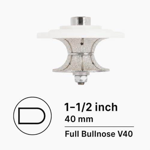 RAIZI 1-1/2" Full Bullnose Diamond Hand Profiler Router Bit V40