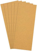 6 Pcs 100 Grit Sandpaper 3.6 x 9 Inch Sand Paper Alumina Gold