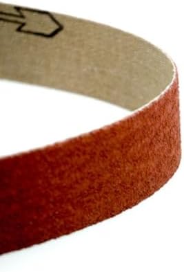 Benchmark Abrasives 1 x 42 Inch Sanding Belts with Ceramic Grains, Sand Paper for Metal Grinding, Sanding, Knife Polishing, Surface Blending Belt Sander for Woodworking (10 Pack), 40 Grit