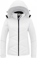 Skieer Women's Waterproof Ski Jacket Warm Snow Winter Coat Hooded Raincoat
