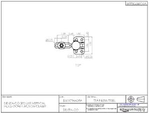 DE-STA-CO 202-USS Vertical Hold-Down Action Clamp